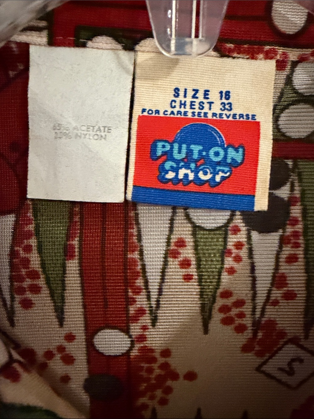 Button-Down Novelty Backgammon Print Shirt - Vegas Dice Vintage LS Sears Sz S - Picture 2 of 7